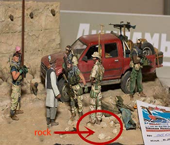 Warmtree Miniature Rock Pebble Basing Kit Tabletop Layout Terrain Scenery Landscape Model Railroad Sand Table Material, Pack of 3 - Image 5